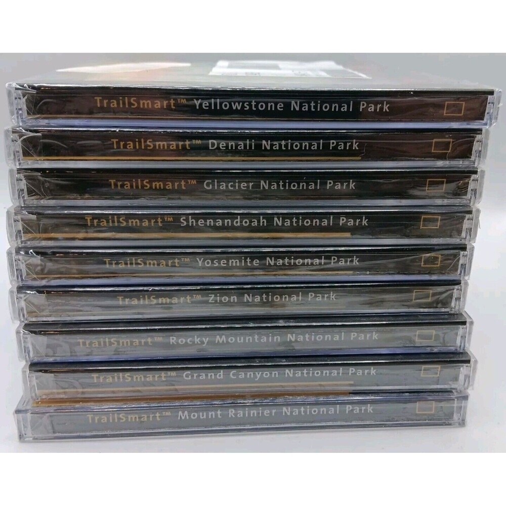 Lot Of 9 National Geographic Trailsmart CD-ROM Topo National Parks, Canyon, More